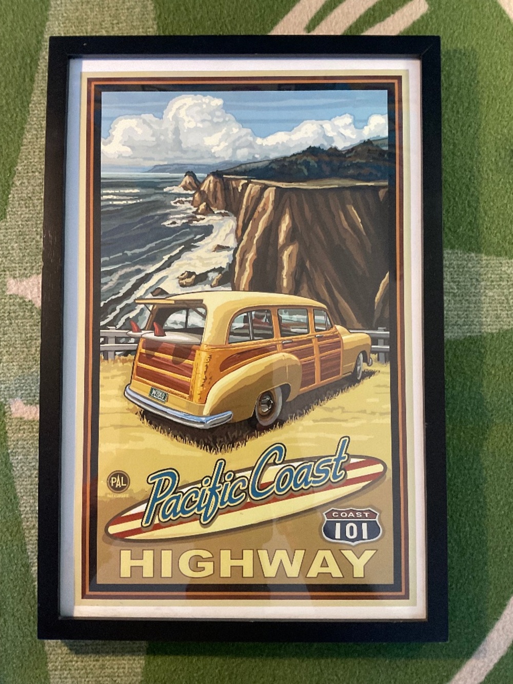 PCH- Travel, Art Print Framed- Paul Lanquist Woody-12” W x 18” H